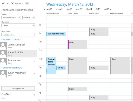 Outlook - Scheduling a meeting / busy search - CLC Technology Support